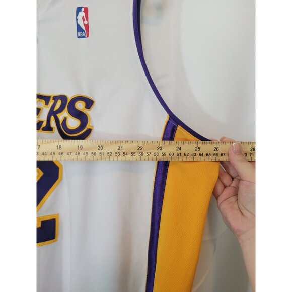 Adidas Dwight Howard Los Angeles Lakers Basketball Sewn 52 White NBA Jersey - Picture 5 of 10